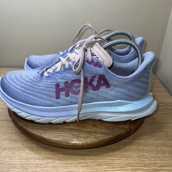 HOKA Sneakers Womens 9.5 Mach 5 Purple Pink Low Top - Picture 3 of 16
